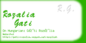 rozalia gati business card